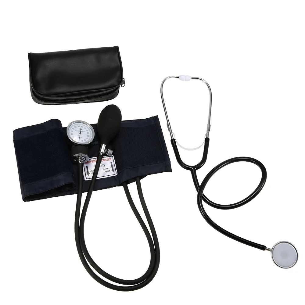 manual bp cuff and stethoscope