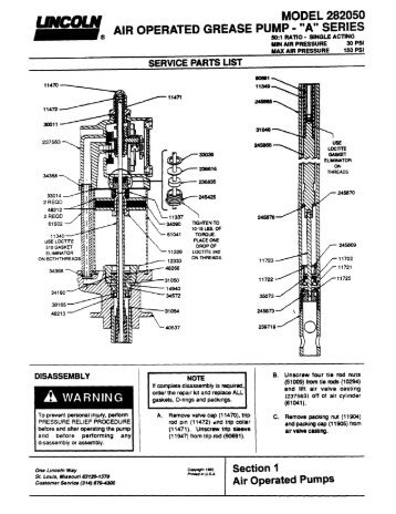 quincy air compressor parts manual