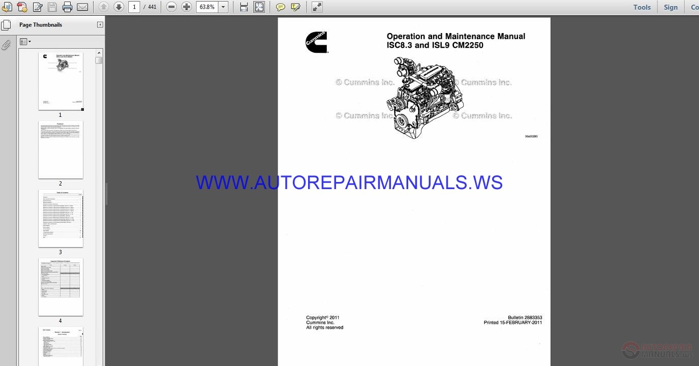 cummins ism service manual pdf