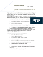 operational policies and procedures manual